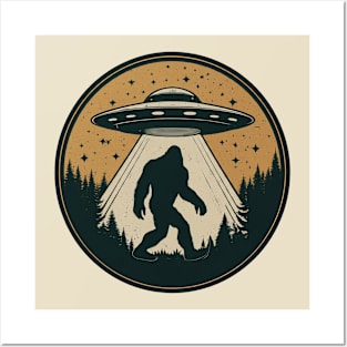 Bigfoot UFO Posters and Art